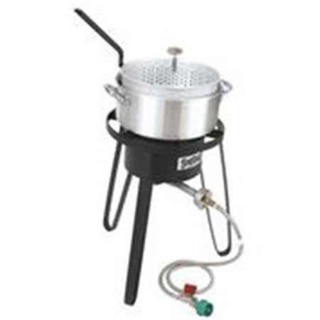 BAYOU CLASSIC Bayou Classic B135 Outdoor Fish Cooker - 21 Inch Tall Frame with 10 PSI Regulator B135